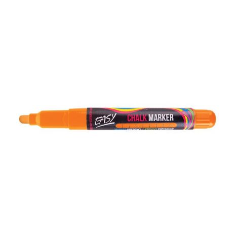 Marker kredowy Easy okrągły 6.5mm, Pomarańczowy